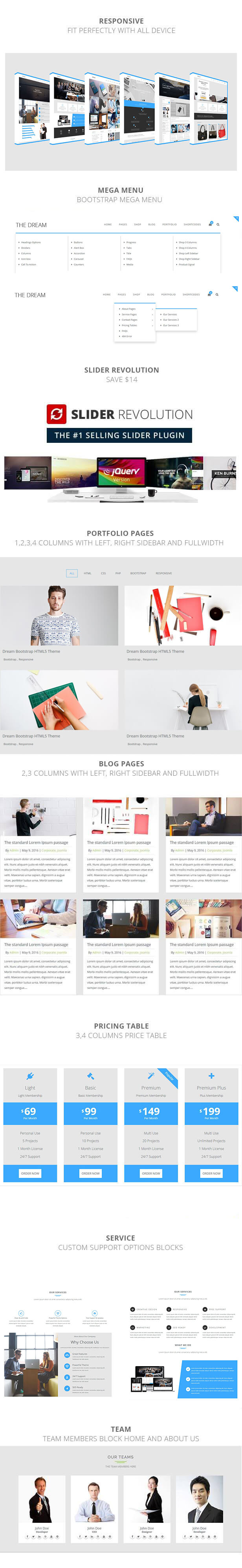 The Dream Multipurpose Responsive HTML5 Template